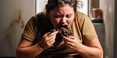 Eating crap .